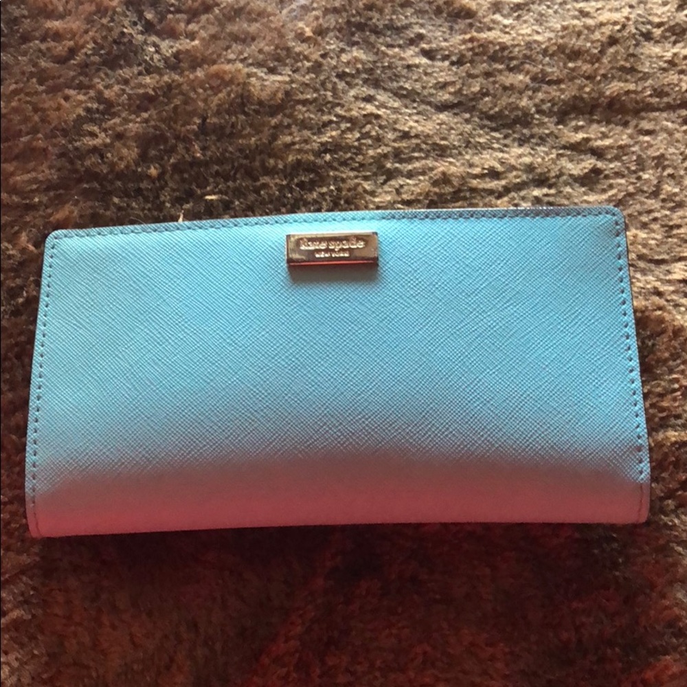 1HR SALE! Mint blue Kate spade wallet